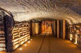 Wieliczka, Una delle gallerie sotterranee di Wieliczka